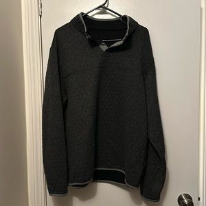 XL reversible quilted 1/4 snap up